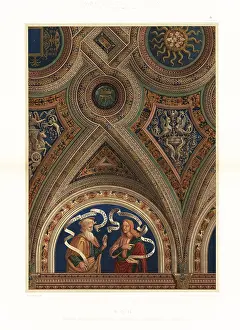 Ceiling in the Vatican Library, Rome, 15th century