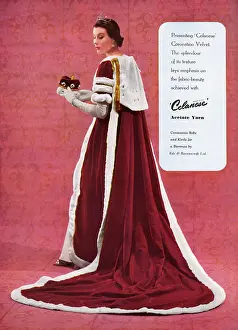Splendour: Celanese Coronation advertisement, 1953