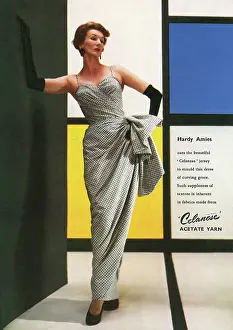 Manmade: Celanese fabric advertisement, 1953