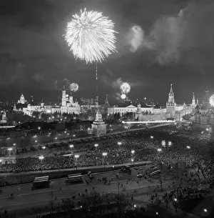 Fireworks: Celebrating 70th Anniversary of October Revolution
