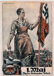 Disbanded: Celebration card - the first Day of the German Labour Front