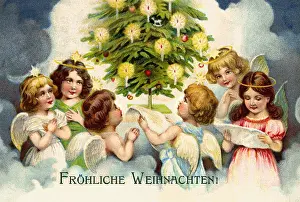 Hokum: celebration, christmas, angels choir singing