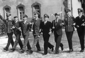 Graduation: Celebration of the end of military service, 1939