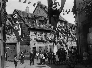 Saarbruecken: Celebration of the First of May in Saarbruecken, 1934