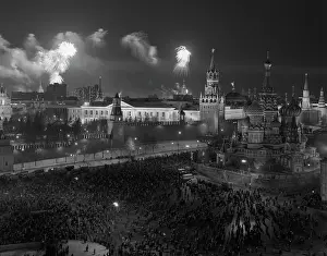 Fireworks: Celebration of Great October Socialist Revolution