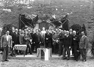 Kamen: Celebration during placing of the foundation stone