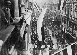Bochum: Celebrations after the evacuation of Bochum, 1925
