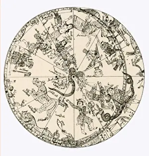 Hemisphere: Celestial Globe Illustration