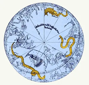 Hemisphere: Celestial Globe Illustration