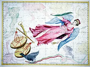 Libra: Celestial Star Map of Virgo and Libra Constellations