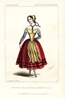 Nicolo: Celestine Darcier as Colette in Jeannot et Colin, 1845