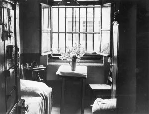Custody: The cell of Alexander Schmorell, a member of the White