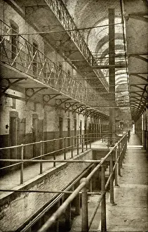 1594: Cell Block Interior, Wakefield Prison, West Yorkshire