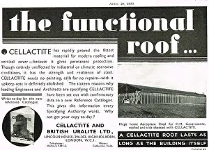 Uralite: Cellactite For Hangar Roofs