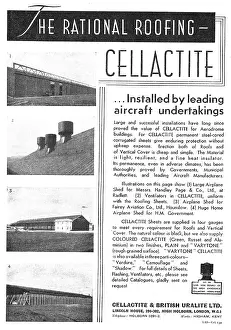 Uralite: Cellactite Roofing For Aircraft Hangars