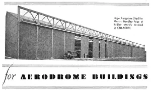 Uralite: Cellactite Roofing For Aircraft Hangars At Radlett