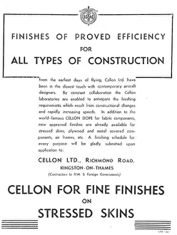 Cellon: Cellon Finishes For All Types Of Aircraft Construction