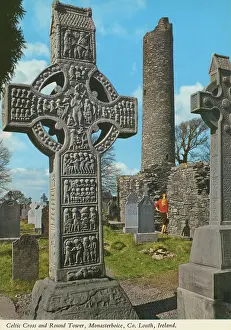 Louth: Celtic Cross and Round Tower, Monasterboice, County Louth