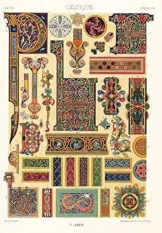 Celtic manuscript ornament, 7th to 11th centuries