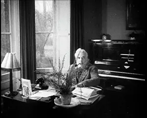 Joad: C.E.M Joad Sitting Down at His Desk