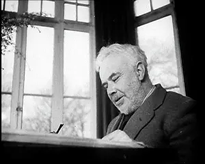 Joad: C.E.M Joad Sitting Down at His Desk