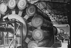 Cement: Cement oven in Japan, 1935