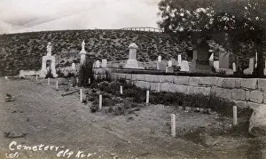 Headstones: Cemetery in Ely, White Pine County, Nevada, USA