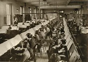 Clerical: Census tabulation in former Lambeth workhouse