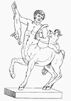 Centaurus: centaur, Greek mythical creature, full length