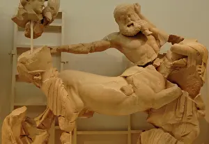 Centaur: Centaur kidnapping a young woman. Battle of the Lapiths and