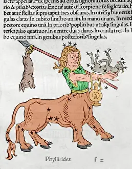 Edited: Centaur Phyllirides, engraving in Poeticon Astronomicon