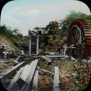Amerindian: Central America - Gold Mining - Lantern Slide series