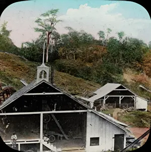 Amerindian: Central America - Gold Mining - Lantern Slide series