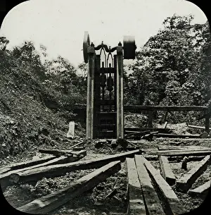 Amerindian: Central America - Gold Mining - Lantern Slide series