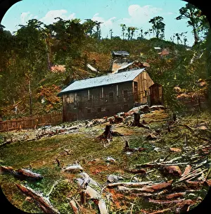 Amerindian: Central America - Gold Mining - Lantern Slide series