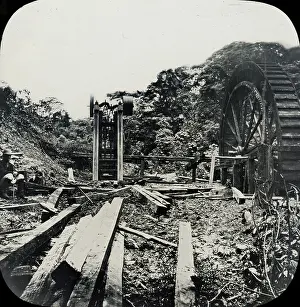 Amerindian: Central America - Gold Mining - Lantern Slide series