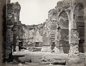 Caracalla: Central chamber of Baths of Caracalla, Rome, Italy