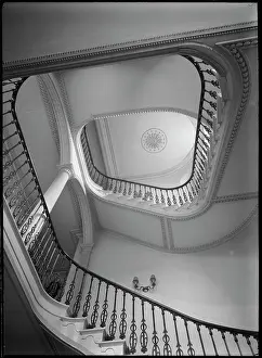 Harker: Central well of the hotel's Georgian staircase