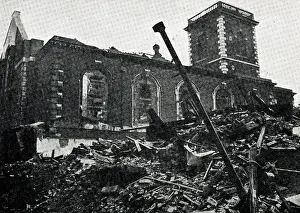Bombs: Central London damaged in night raids, WW2