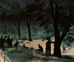Sliding: Central Park, Winter