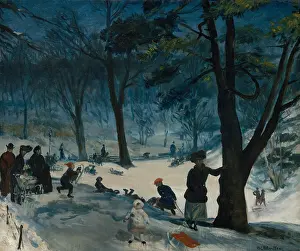 Representational: CENTRAL PARK, WINTER, by William Glackens, 1905