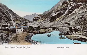 Andean: Central Railway, Chicla Bridge, Peru, South America