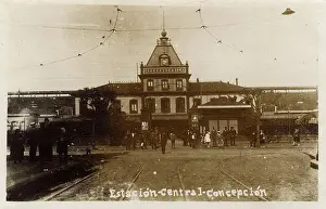 Concepcion: Central Railway Station, Concepcion, Chile, South America