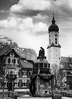 Garmisch: Centre of Garmisch, 1936