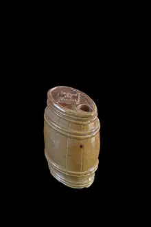 Flasks: Ceramic barrel flask