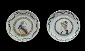 Darcheologie: Ceramic plate, Musee Joseph-Dechelette, Roanne, France