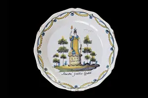 Egalite: Ceramic plate, Musee Joseph-Dechelette, Roanne, France