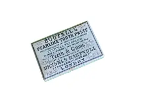 Gums: Ceramic pot lid for Boutall's Pearline Toothpaste