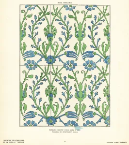 Iznik: Ceramic wall tiles decorated with flowers and