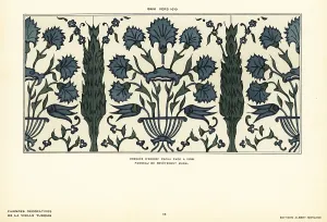Iznik: Ceramic wall tiles decorated with foliage made